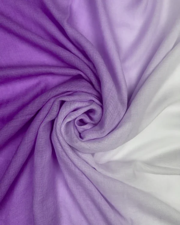 raagari - brinjal white pashmina shawl